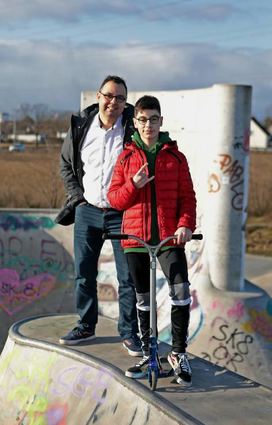 Georg Tzevelekos und sein Sohn Elias haben das Projekt mit vorangetrieben.