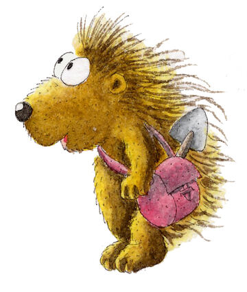 Der Drache Kokosnuss hat auch eine Freundin: Stachelschwein Matilda.