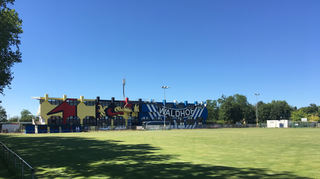 Das Stadion am Alsenweg, die Heimat des SV Waldhof.