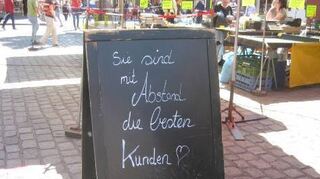 Dieses Foto schickte uns eine Leserin vom Marktplatz.