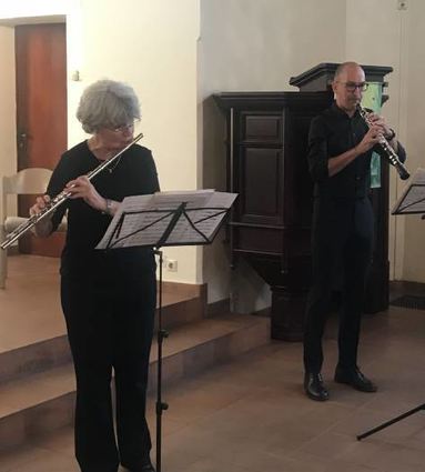 Christiane Albert und Olaf Gramlich spielen Sonaten.