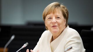 Ist seit 2005 Bundeskanzlerin: Angela Merkel während des Interviews im Berliner Kanzleramt.