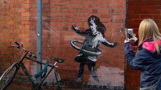 Wieder vollständig: Banksys Kunstwerk in Nottingham.