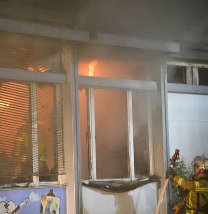 Großeinsatz der Feuerwehren im April 2019 auf der Schönau.