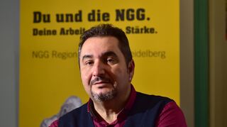 Elwis Capece, regionaler Geschäftsführer der Gewerkschaft Nahrung, Genuss, Gaststätten.