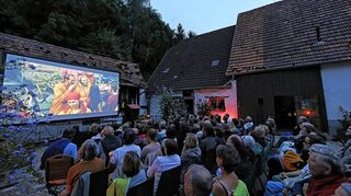 <p>Wunderbare Stimmung: Das erste Open-Air-Programm des Leutershausener Olympia-Kinos in der Spitzer-Mühle.</p>
