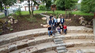 Eines der größten Projekte des Fördervereins: Das grüne Klassenzimmer an der Graf-von-Oberndorff-Schule wurde im Mai 2018 eingeweiht.
