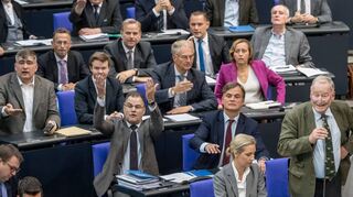 Rauerer Ton, mehr Störungen, Provokationen: Mit dem Einzug der AfD-Fraktion in den Bundestag hat sich die Kommunikation im Plenum verändert (Archivbild vom 14.12.2018).