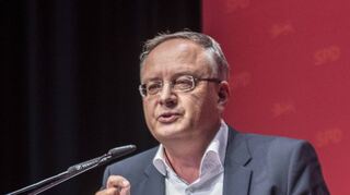 Der Landesvorsitzende Andreas Stoch im Februar beim Parteitag der SPD Baden-Württemberg.