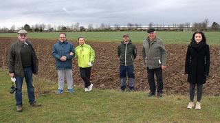 Werben für Wildtier- und Insektenschutz (v.l.): Rolf Sauer, Andreas Güntner, Dagmar Klopsch-Güntner, Steffen Linnenbach, Hans Fülbier, Julia Weiss.