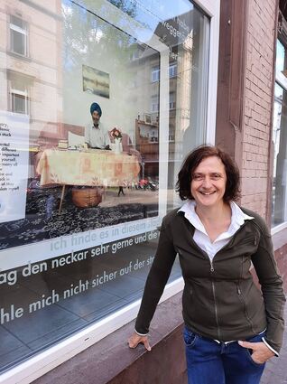 Annette Dorothea Weber leitet das Community Art Center Mannheim in der Mittelstraße seit Gründung 2012.