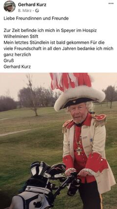 Golf und Karneval: Die zwei großen Leidenschaften im Leben von Gerhard Kurz in den vergangenen Jahrzehnten.