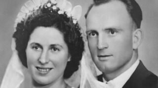 Heute und vor 70 Jahren: Die Käfertaler Landwirte Erna und Artur Pfützer feiern das seltene Fest der Gnadenhochzeit.