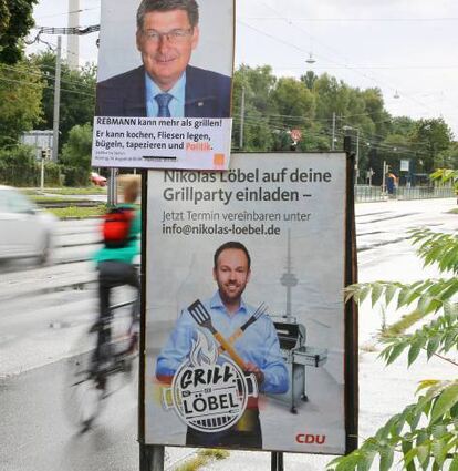Wahlplakat von Nikolas Löbel zur Bundestagswahl 2017.