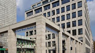 Der Hauptsitz der VR Bank Rhein-Neckar an der Mannheimer Augustaanlage.