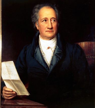 Johann Wolfgang von Goethe, 1829 gemalt von Friedrich Dürck nach Joseph Stieler aus dem Besitz der Stiftung Weimarer Klassik.