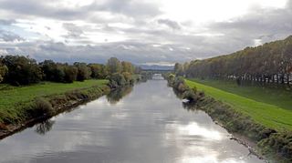 Der Altneckar bei Neuostheim (Blick in Richtung Heidelberg).