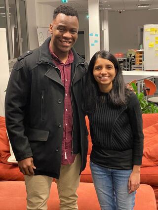 John Iwueke und Shraddha Pawar haben das Start-up SpheriEarth in Heidelberg gegründet.