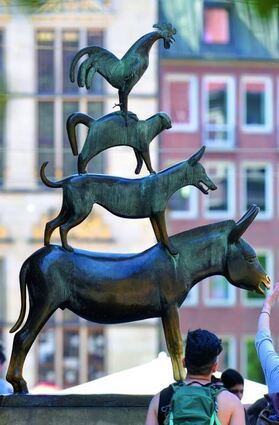 Kindheitshelden: die Bremer Stadtmusikanten.