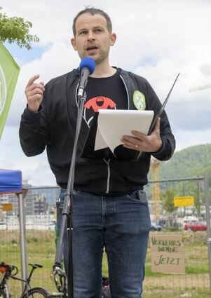 Dominic Egger vom Radentscheid will ein Bürgerbegehren anstoßen.