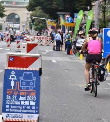 Im vergangenen Jahr gab’s eine Pop-Up-Spur am Kaiserring.
