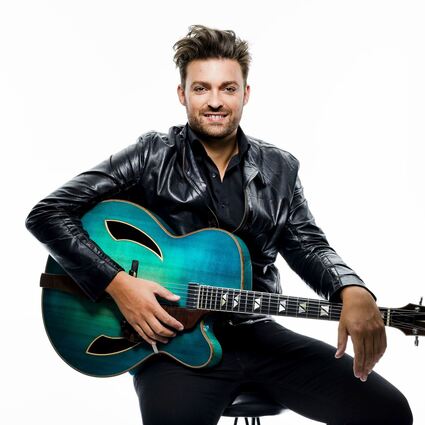 Jazz-Gitarrist Torsten Goods spielt im Mannheimer Ella & Louis mit Club-Chef Thomas Siffling.