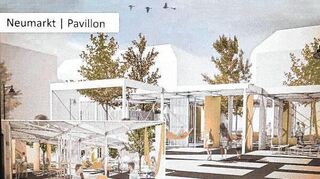 Die Pläne der Stadt für den Alten Meßplatz (ALTER, Forum der deutschen Sprache), für den Neumarkt und für den Spielplatz an der Fröhlichstraße.