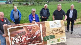 Gemeinsam gegen die Schließung des Schlachthofs Mannheim (v.l.): Manfred Sommer, Peter Beisel, Helmut Koch, Hartmut Erny, Holger Koch und Wolfgang Guckert.