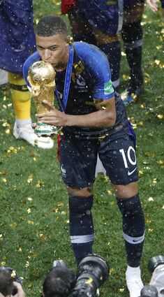 Kylian Mbappé gewann mit Frankreich vor drei Jahren den WM-Titel.