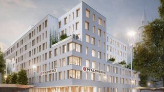 So soll das neue Firmendomizil der Pfalzwerke in der Ludwigshafener Innenstadt aussehen. Rund 600 Mitarbeiter werden dort einziehen.