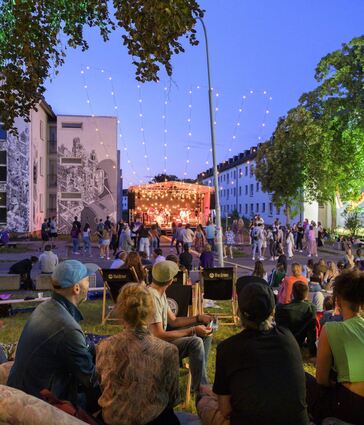 Im Patrick-Henry-Village wurde nicht nur das Metropolink-Festival am Donnerstagabend eröffnet, hier findet das Festival auch schwerpunktmäßig statt.