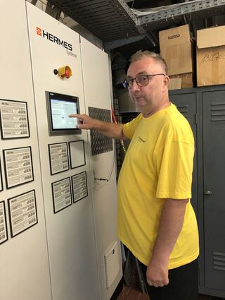 Die Arbeit von Marco Magin findet auch in dunklen Technikräumen statt.