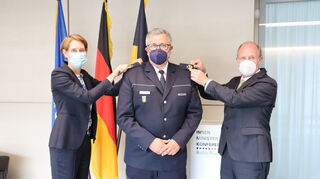Siegfried Kollmar bei der Bestellung in Stuttgart.