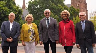 Rudolf Steffan, Christa Wetzel, Herbert Eichenauer, Susanne Braun und Klaus Kuczinski (v.l.) vom Vorstand des Fördervereins Domkirche.