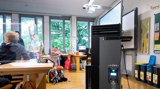 Die ersten Luftfiltergeräte sollen erst Ende kommender Woche an Mannheimer Schulen eintreffen. Der Gesamtelternbeirat hat eine Petition gestartet.
