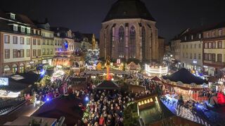 Der Heidelberger Weihnachtsmarkt vor der Corona-Pandemie.