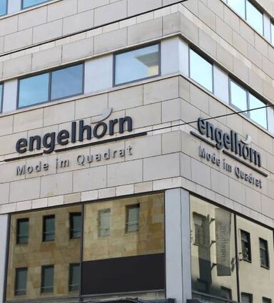 Baut um: das Modehaus Engelhorn auf den Planken.