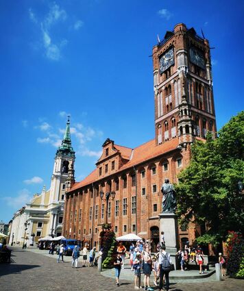 Geprägt von der Gotik ist Torun, die Stadt von Nikolaus Kopernikus, an der Weichsel gelegen.