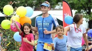 Florian Angert beim RömerMan 2018 in Ladenburg.