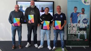 Bekommen Hilfe: Steffen Vogt (v.l., Lingenfeld), Christian Geißler (Mutterstadt), Toni Bozanovic (Bürstadt) und Steffen Schmidt (Otterstadt).