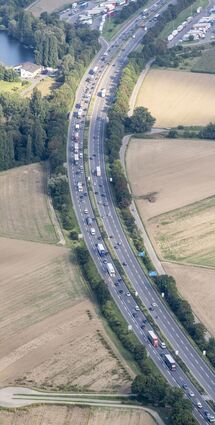 Die A 61 bei Speyer.