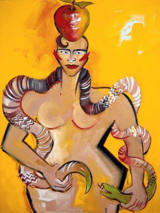Elvira Bach: „Am Anfang war der Apfel“, 1993.