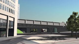 Die beiden Varianten im Vergleich: links die Stahlkonstruktion, rechts die Variante aus Beton, die die Stadt aus verschiedenen Gründen bevorzugt.