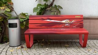 In Speyer steht bereits eine Rote Bank als Symbol gegen Gewalt an Frauen.