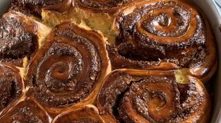 Der fertige „Nussschnecken-Kuchen“ von Logan Seibert.