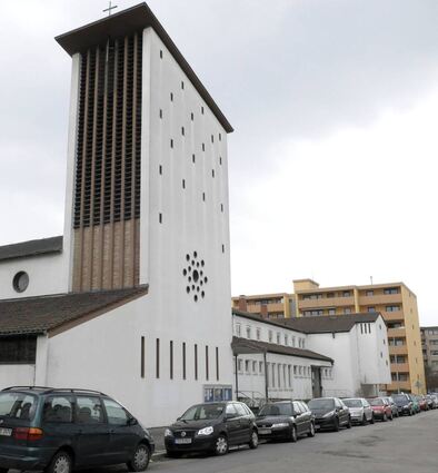 2012 abgerissen: die Kreuzkirche im Wohlgelegen.