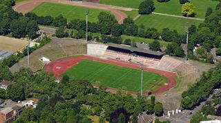 Reich an Geschichte: Das Südweststadion wurde 1937 als Adolf-Hitler-Stadion gebaut, dann zerstört und ab 1949 auf Kriegstrümmern wiedererrichtet.