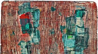 Eine besondere Entdeckung in der Ausstellung sind die Arbeiten von Helmut Schmidt-Kirstein (Ohne Titel, 1960).