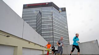 Wettrennen in besonderem Ambiente: Erst- und letztmals fand am Sonntag eine Laufveranstaltung im Parkhaus des Rathaus-Centers statt.