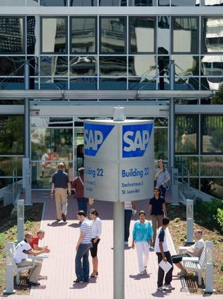SAP-Beschäftigte am Standort St. Leon-Rot (Aufnahme vor Corona).